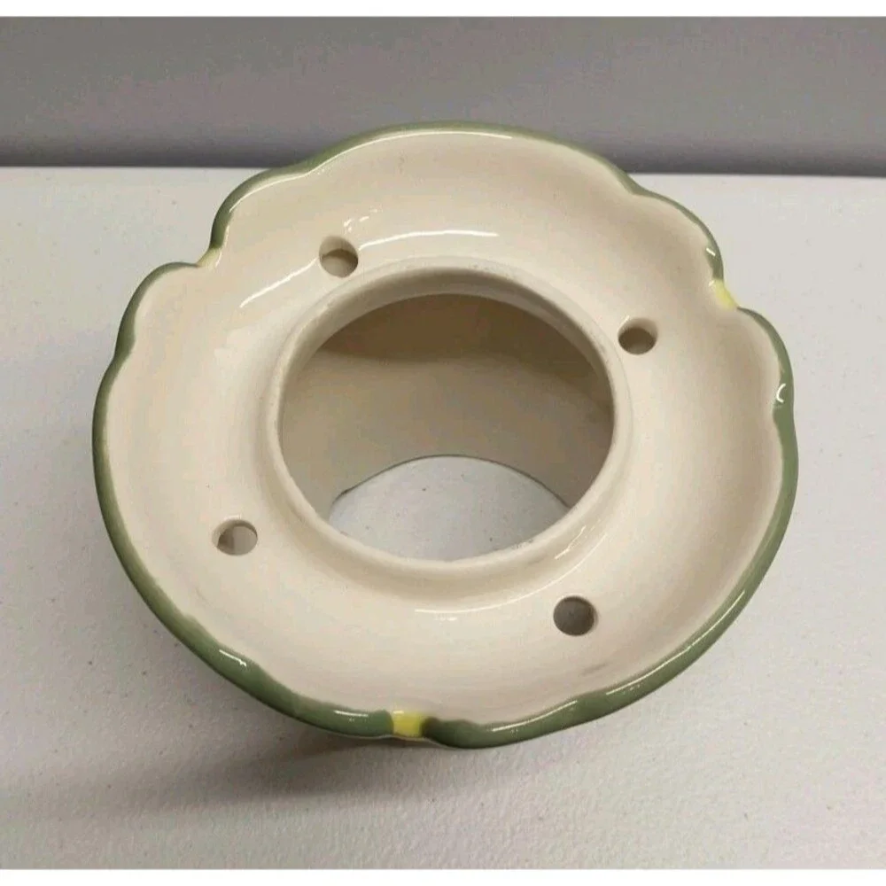 PartyLite Strawberry Fields Candle Shade Plate Small Jar Topper Retired P8098 - Picture 6 of 12
